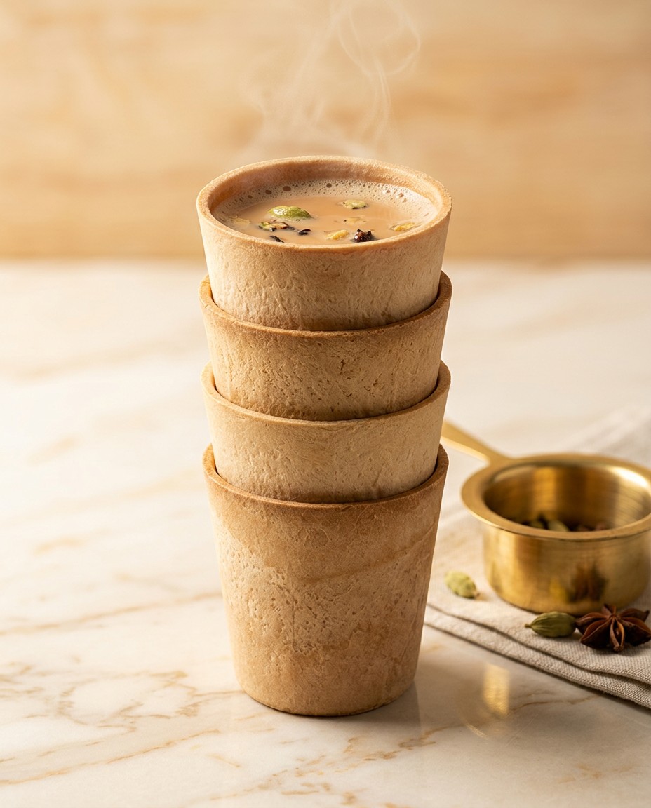 90ml edible chai cup
